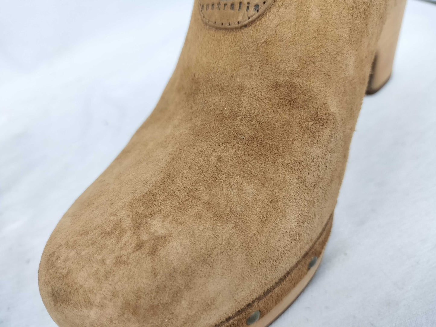 UGG Women's Brown Wood Sole Mule Sandals