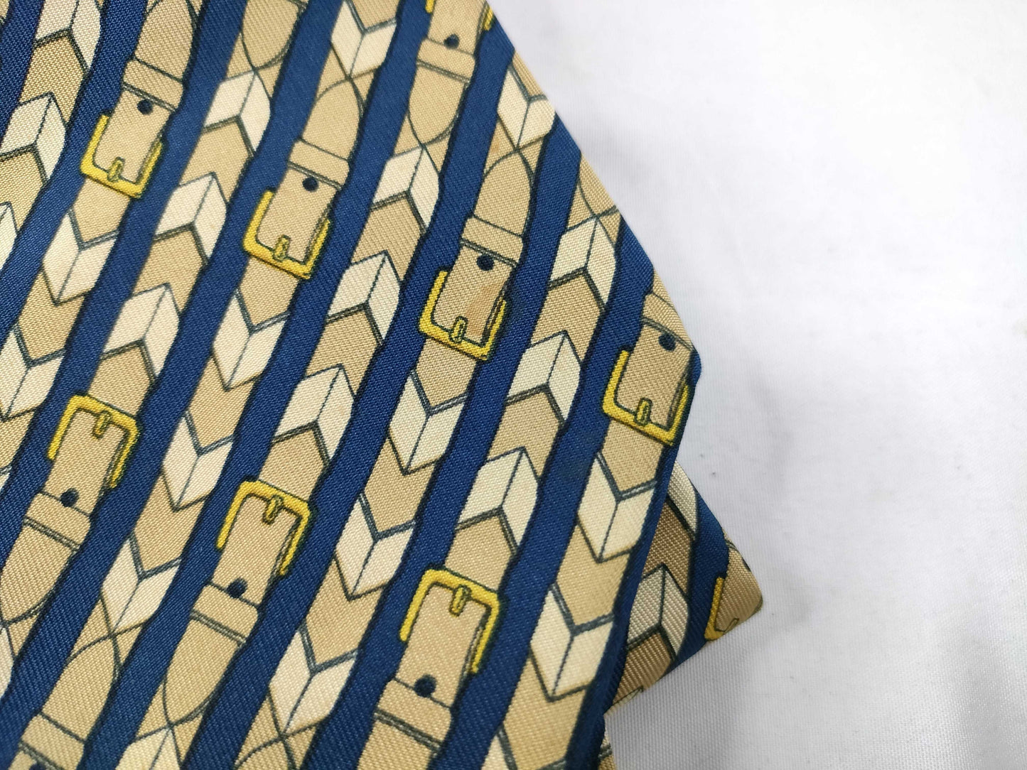 HERMES Hermes Tie Yellow/With Tag Other Accessories