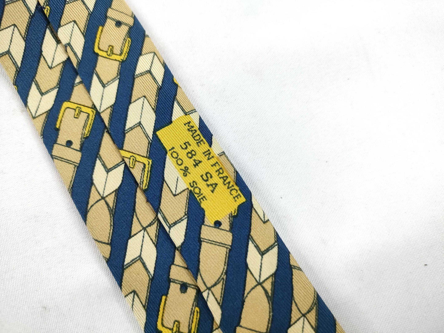 HERMES Hermes Tie Yellow/With Tag Other Accessories