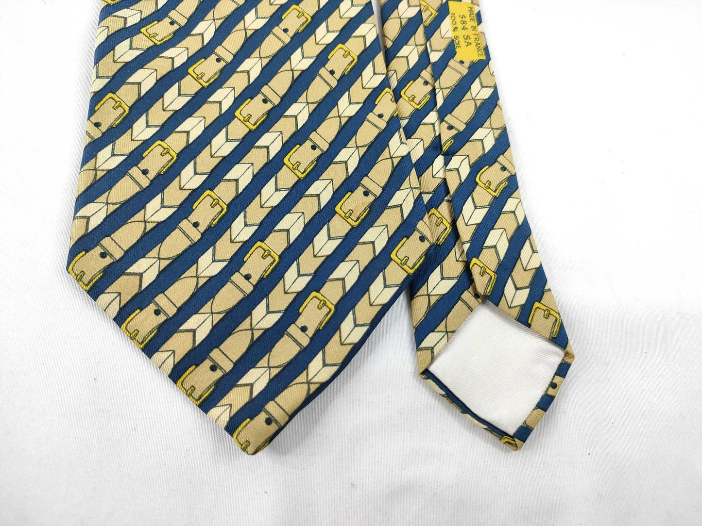 HERMES Hermes Tie Yellow/With Tag Other Accessories