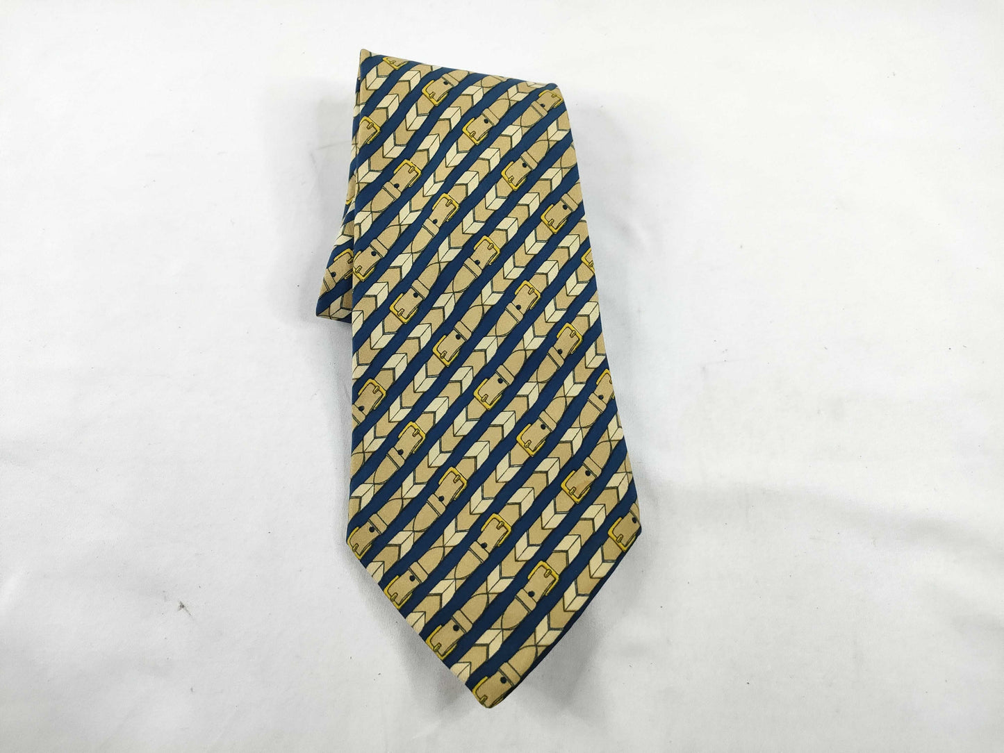 HERMES Hermes Tie Yellow/With Tag Other Accessories