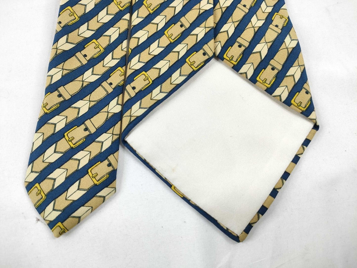 HERMES Hermes Tie Yellow/With Tag Other Accessories