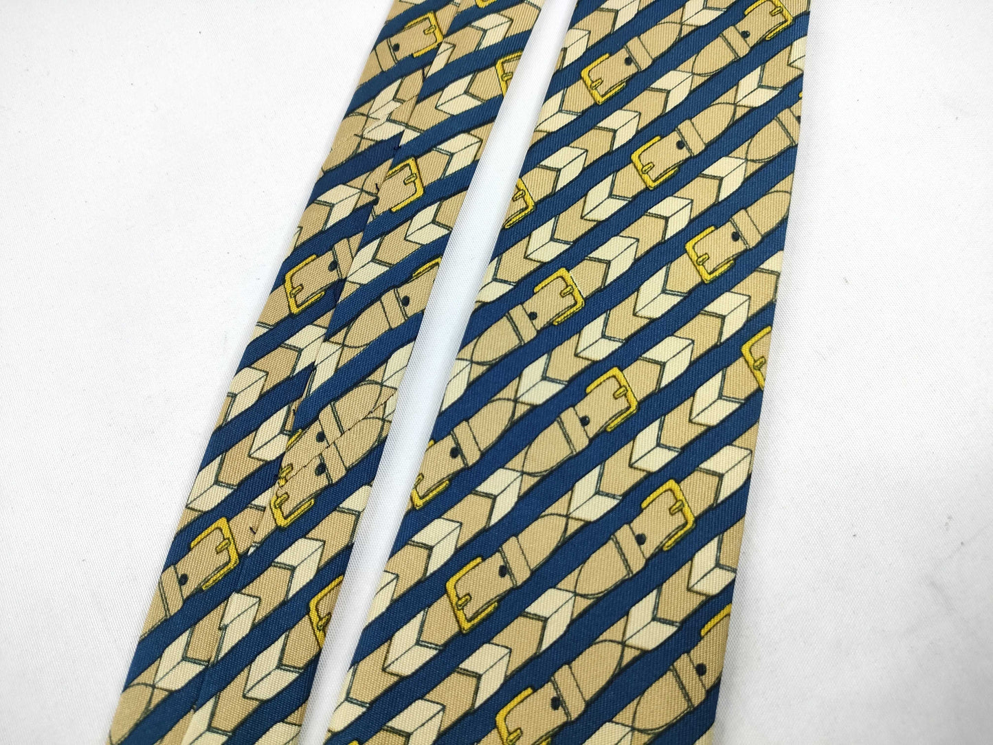 HERMES Hermes Tie Yellow/With Tag Other Accessories