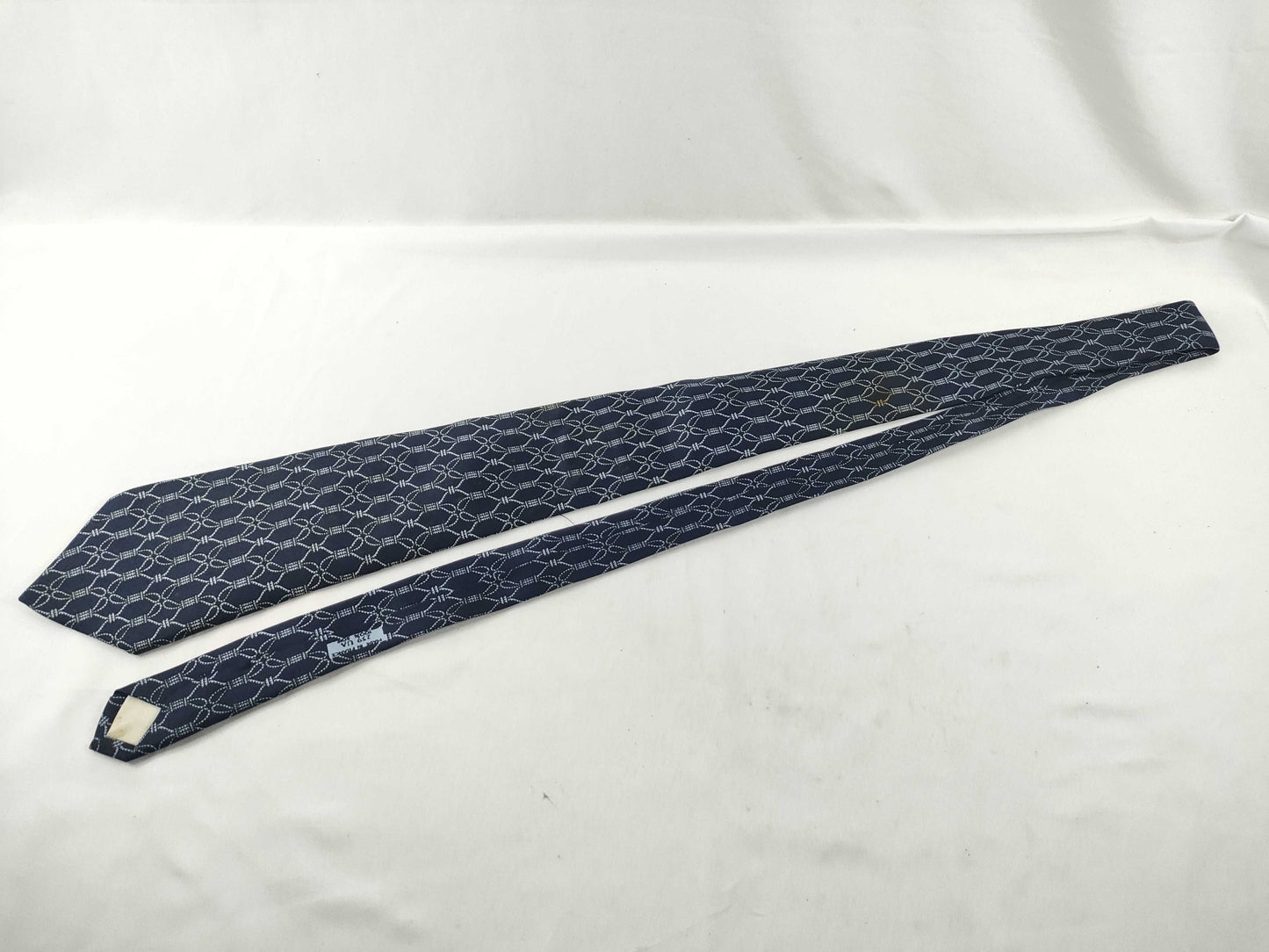 HERMES Hermes Tie Navy/With Tag Other Accessories