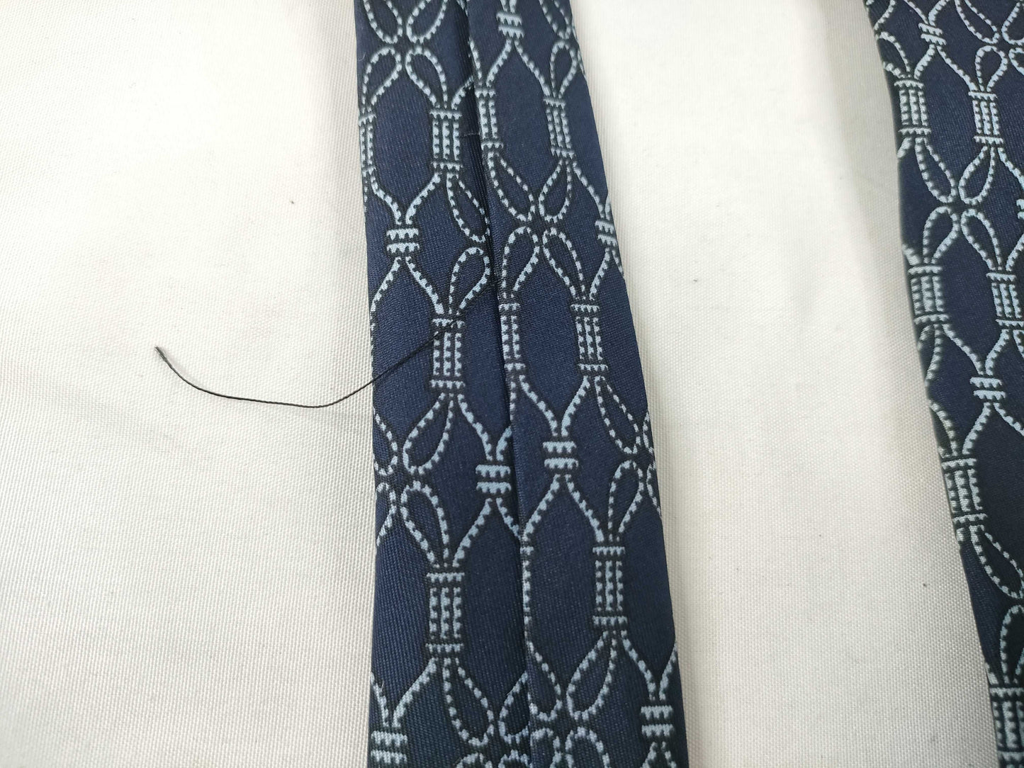 HERMES Hermes Tie Navy/With Tag Other Accessories
