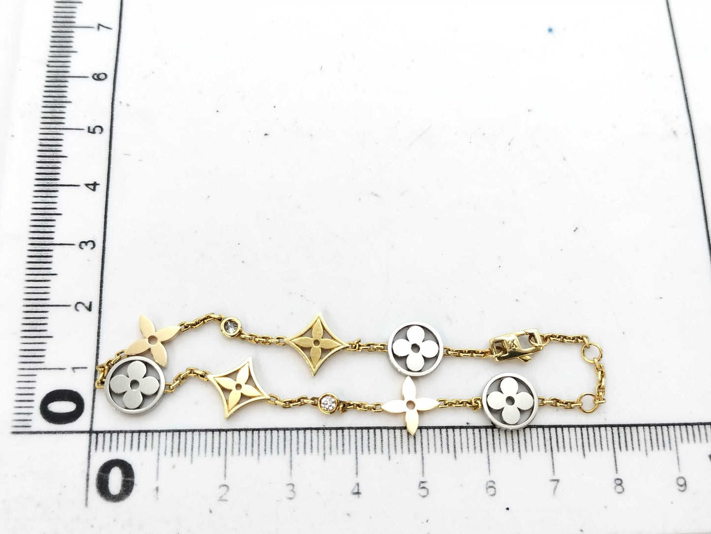 LOUIS VUITTON Idylle Bracelet Diamond Au750 7.4g Bracelet/Bangle