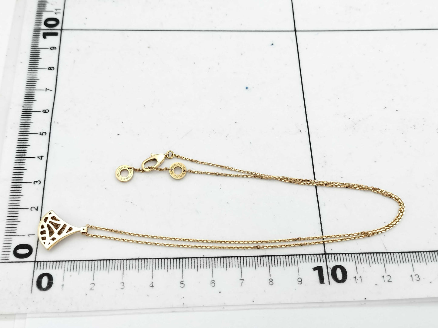 BVLGARI Diva Dream Pavé Diamond Necklace in Au750, 5.3g