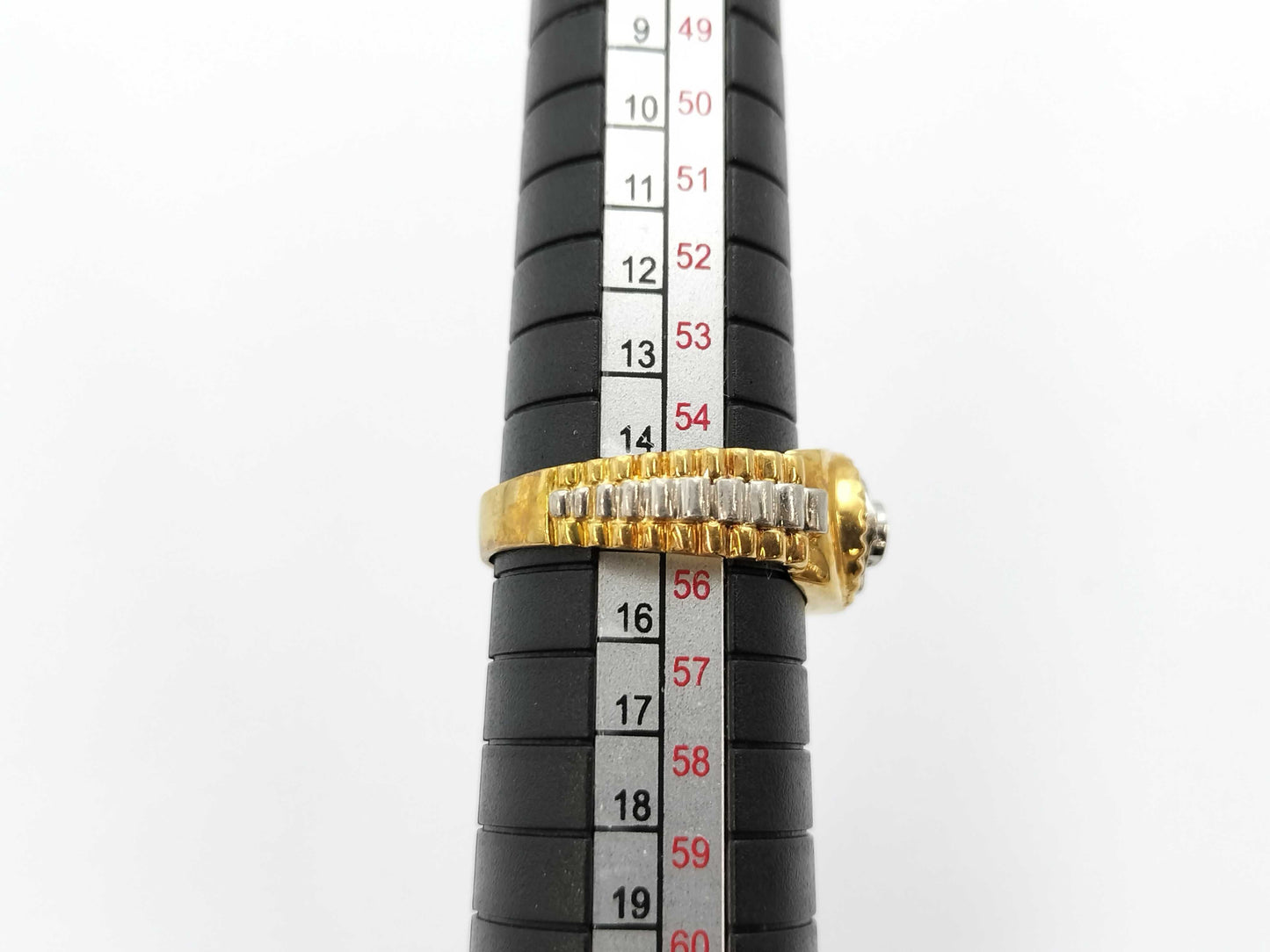 Diamond K18/PT900 5.6g Ring