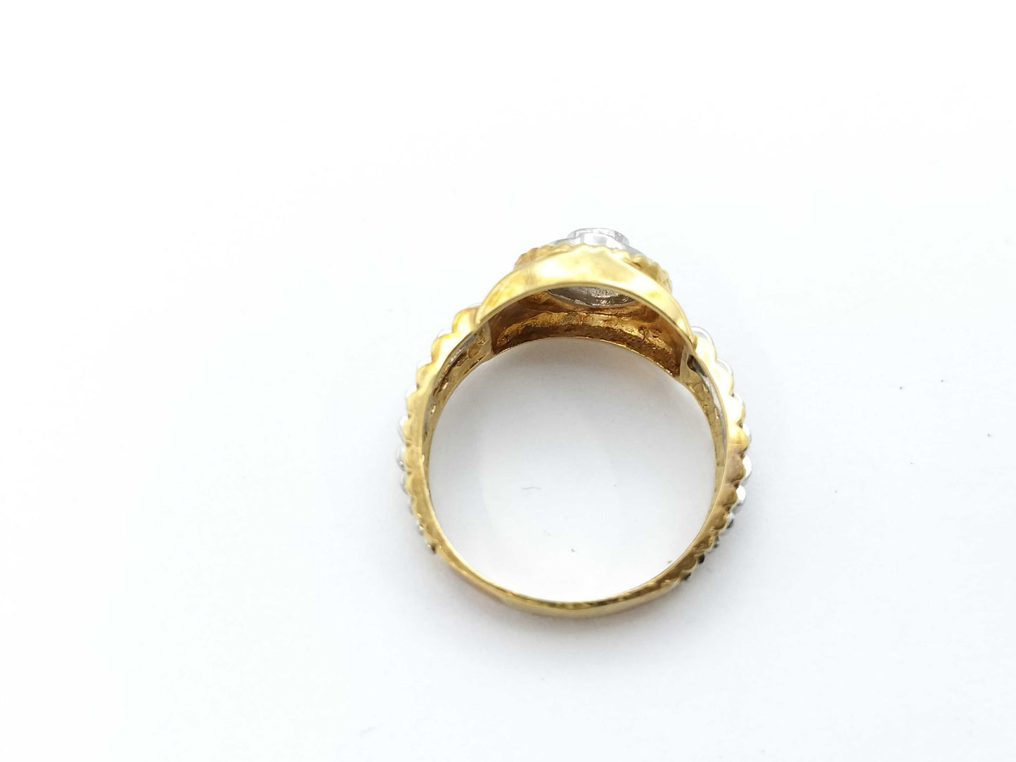 Diamond K18/PT900 5.6g Ring