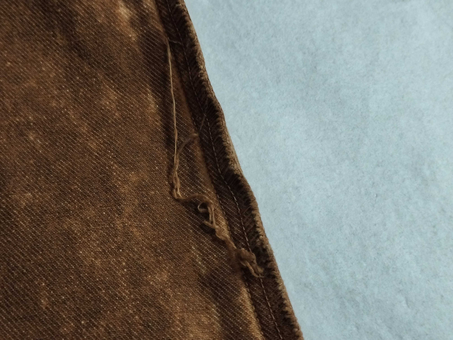 Miu Miu 23SS Marbleized Back Logo Denim Pants GWP467 Brown
