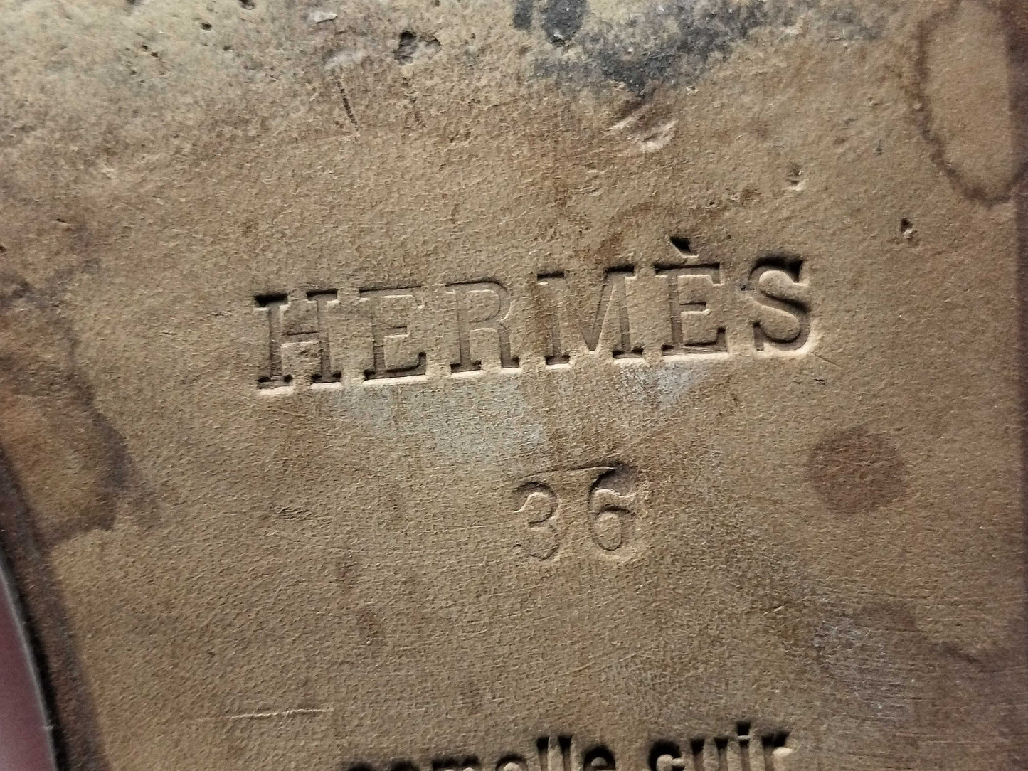 HERMES Kelly Leather Long Boots Red Size 36 Other Shoes