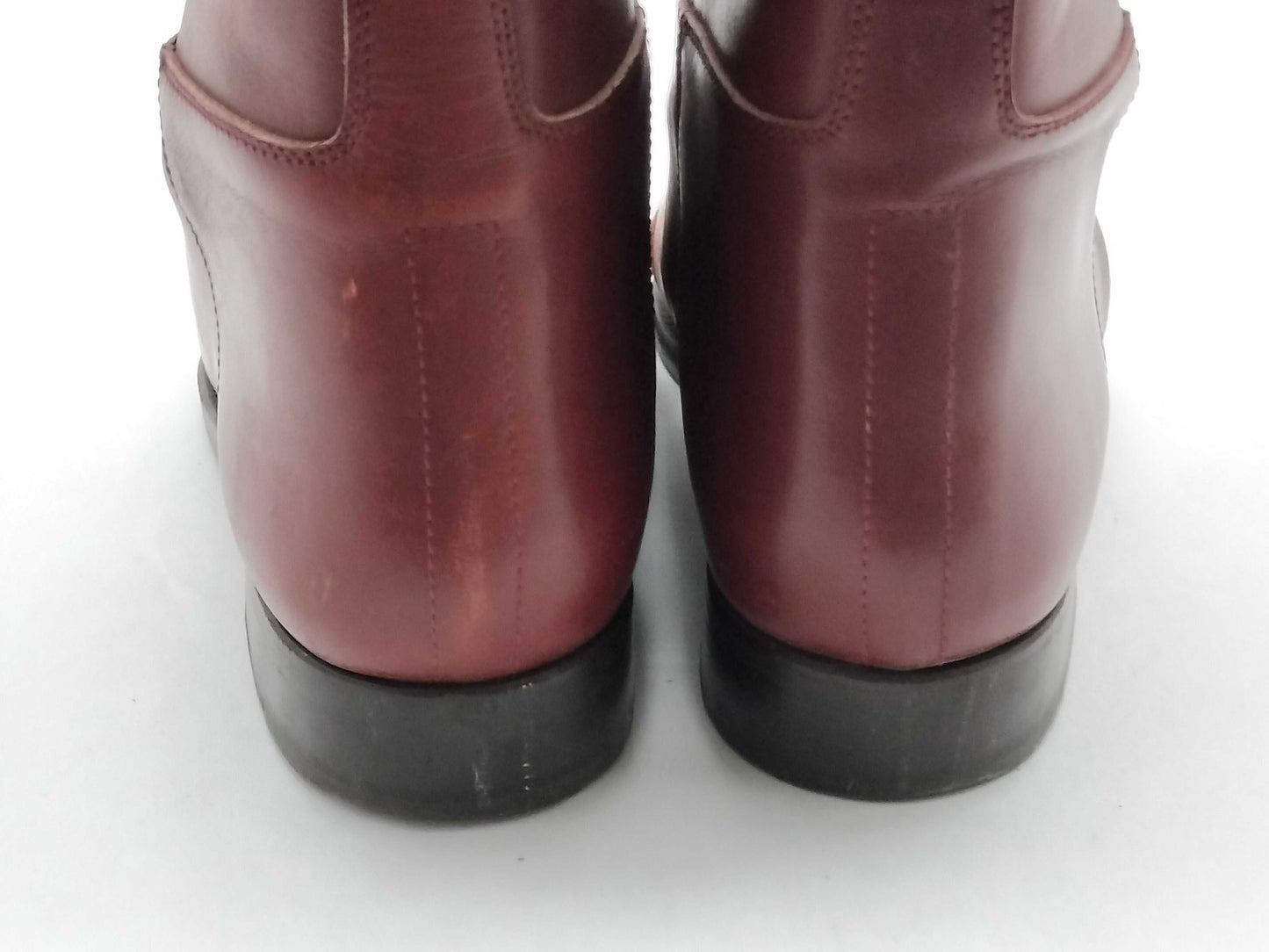 HERMES Kelly Leather Long Boots Red Size 36 Other Shoes