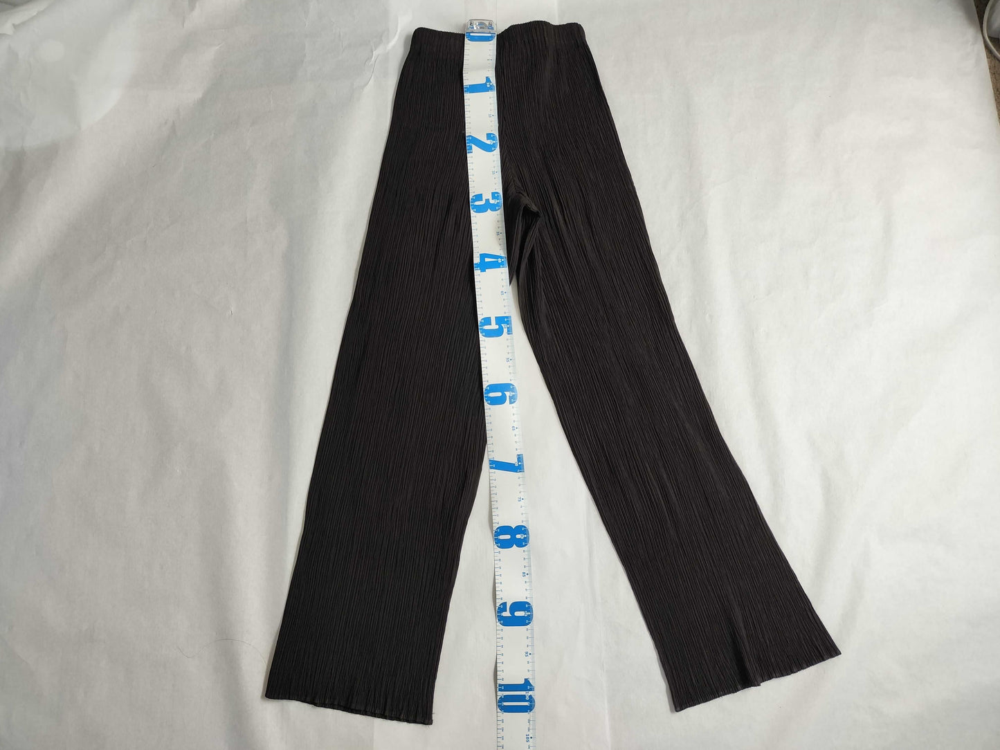 ISSEY MIYAKE Pleated Straight Pants IM80-FF905 Brown S Pants
