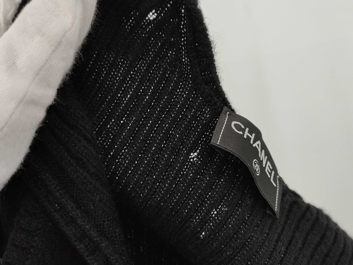 CHANEL Coco Mark One Point Knit Vest Top
