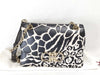 Salvatore Ferragamo Gancini Flap Leopard Print Chain Shoulder Bag