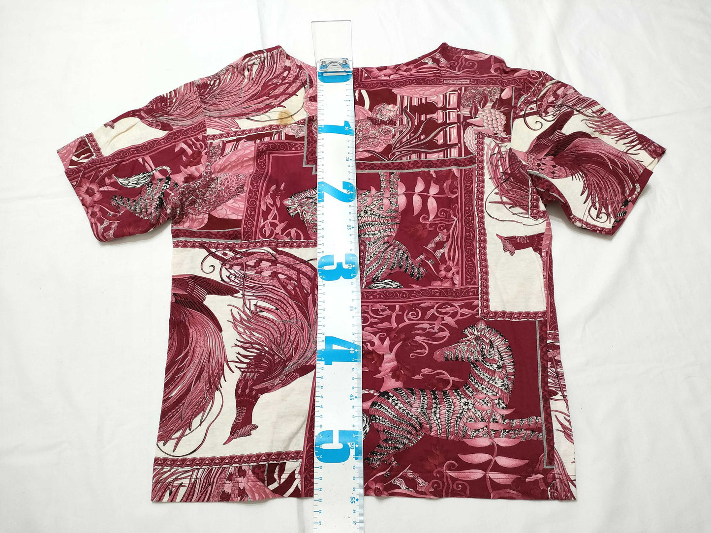 Salvatore Ferragamo Salvatore Ferragamo Short Sleeve T-Shirt, Animal Print, Women's, Size M, Pink