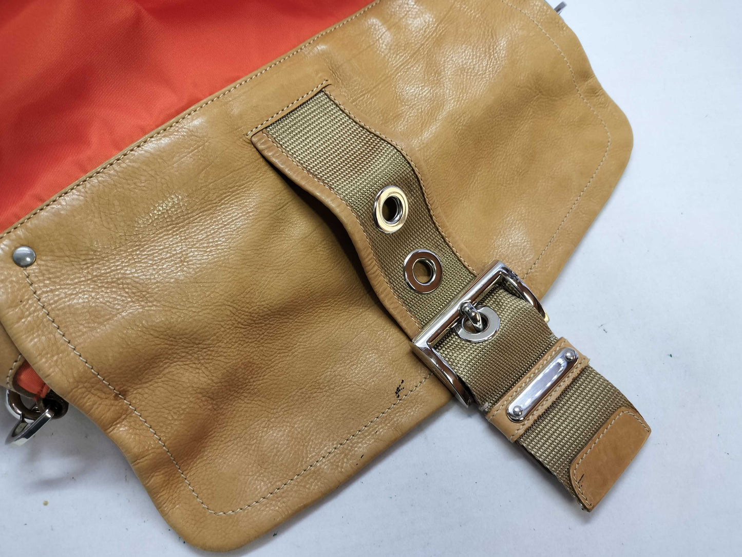 PRADA PRADA Shoulder Bag Belt Triangle Logo Shoulder Bag