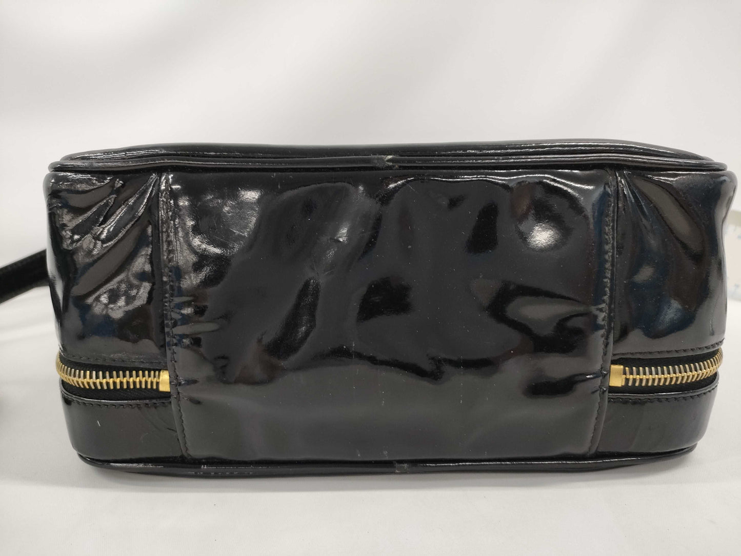 CHANEL CHANEL 2-way Coco Mark Patent Seal Handbag