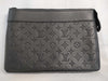 LOUIS VUITTON Monogram Shadow Pochette Voyage Souple M82545 Clutch Bag