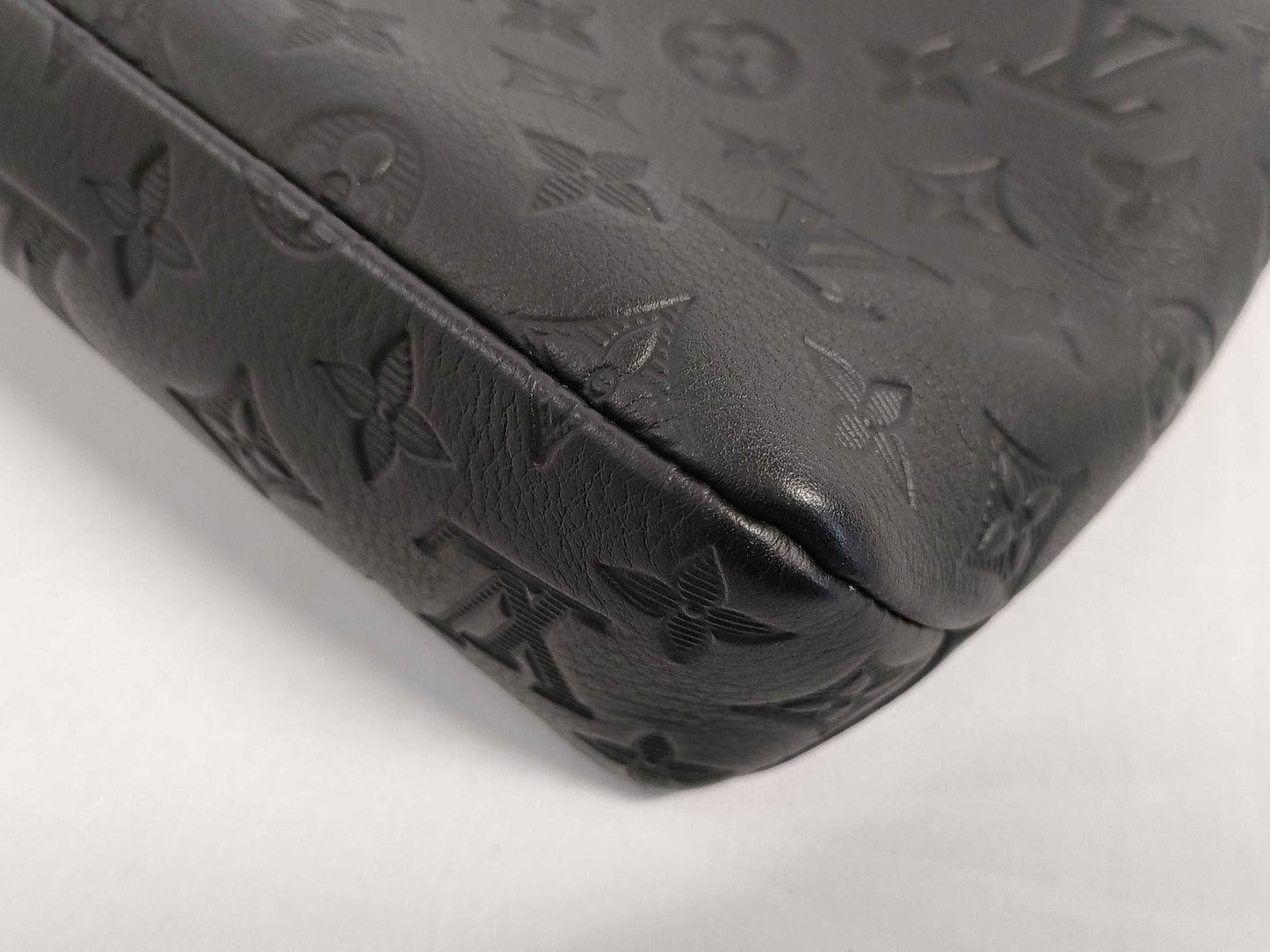 LOUIS VUITTON Monogram Shadow Pochette Voyage Souple M82545 Clutch Bag