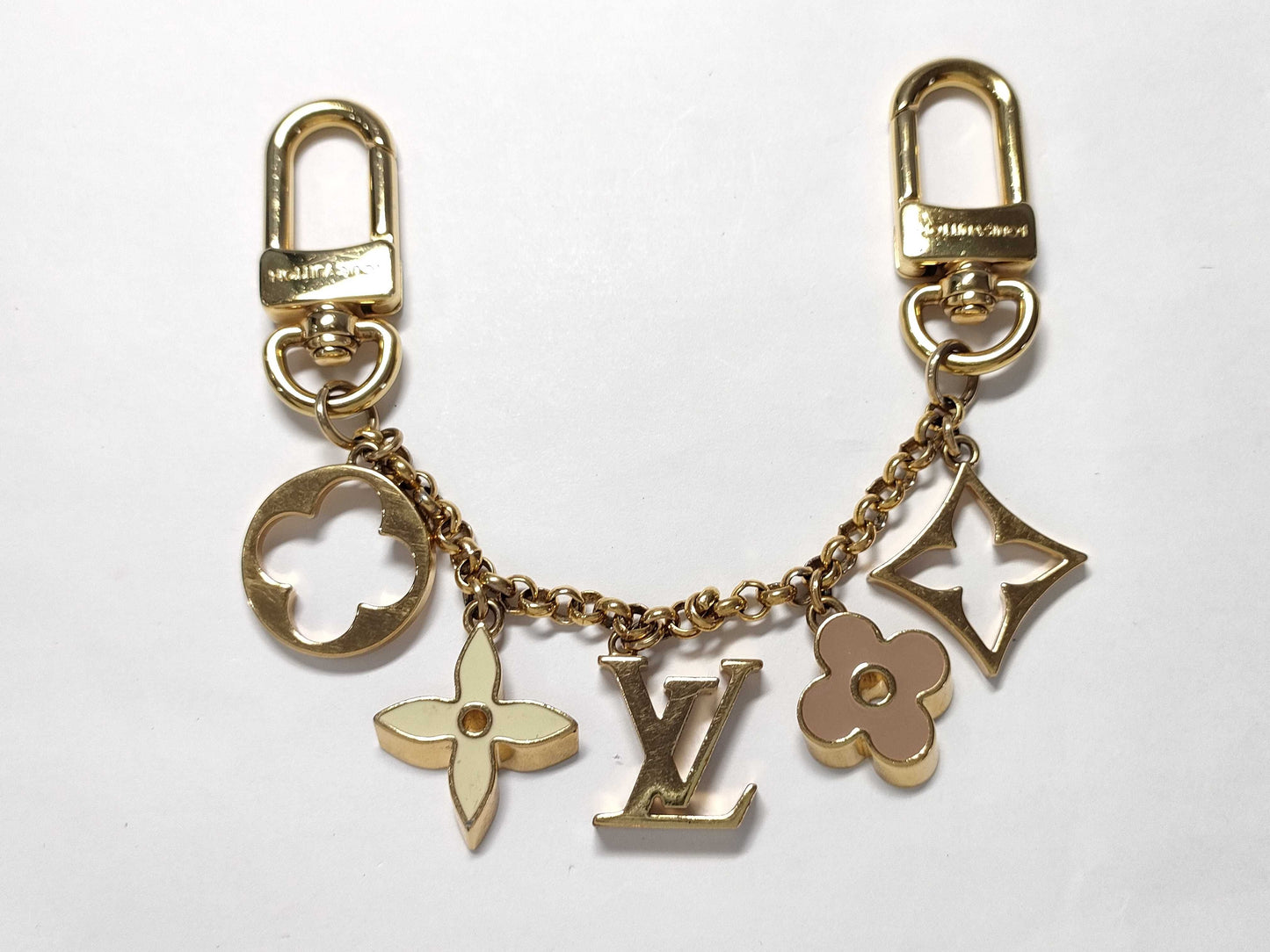LOUIS VUITTON Monogram Bag Charm Chain Fleur de Monogram M01413 Charm