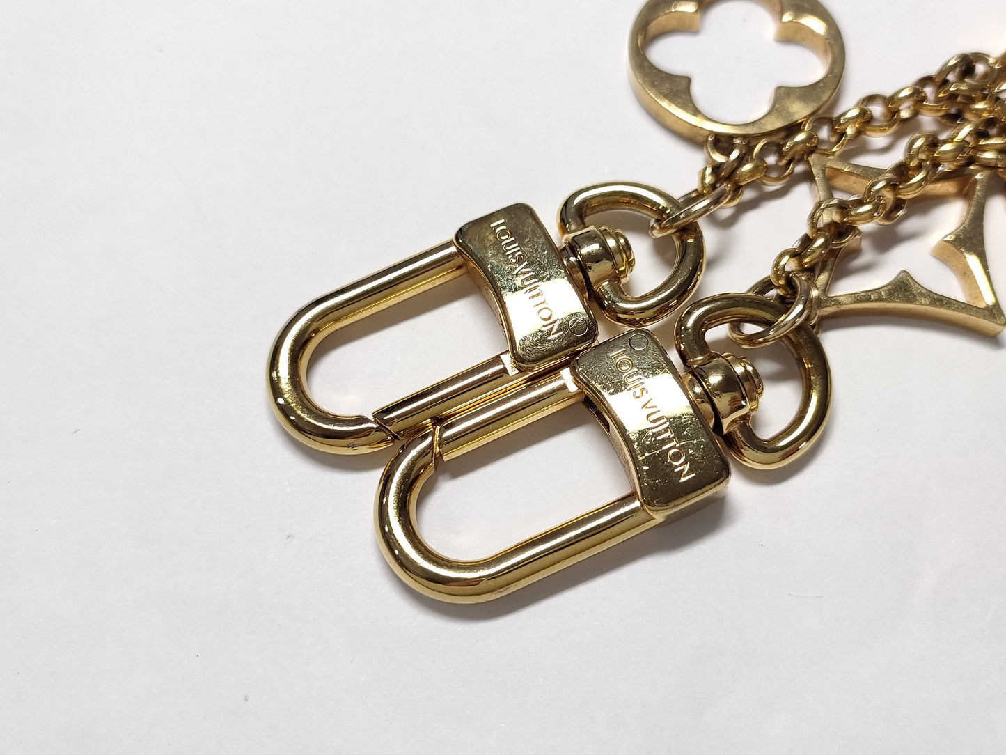 LOUIS VUITTON Monogram Bag Charm Chain Fleur de Monogram M01413 Charm