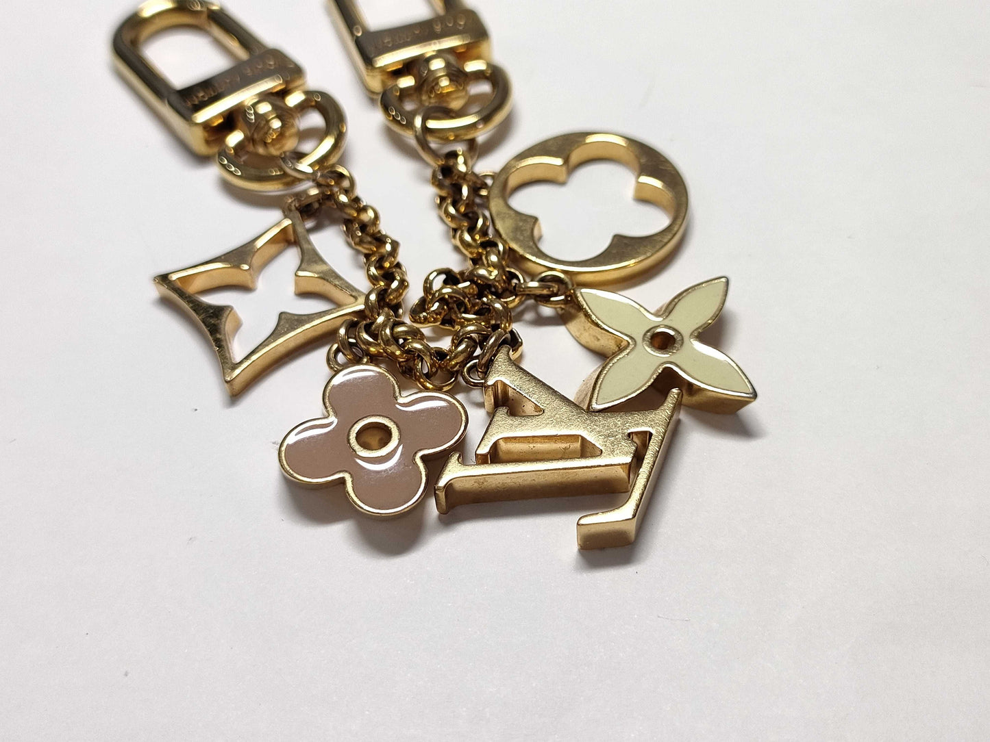 LOUIS VUITTON Monogram Bag Charm Chain Fleur de Monogram M01413 Charm