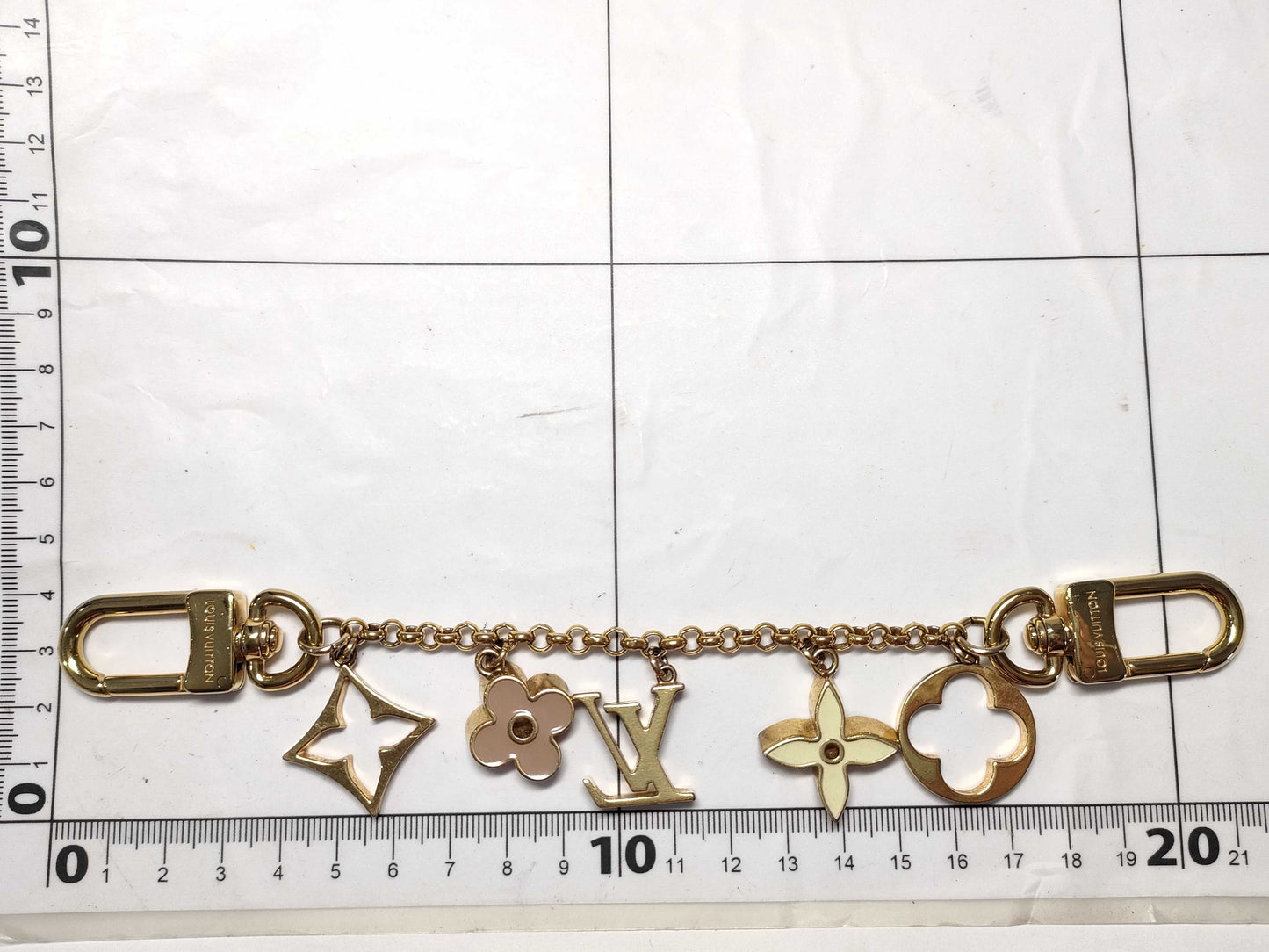 LOUIS VUITTON Monogram Bag Charm Chain Fleur de Monogram M01413 Charm