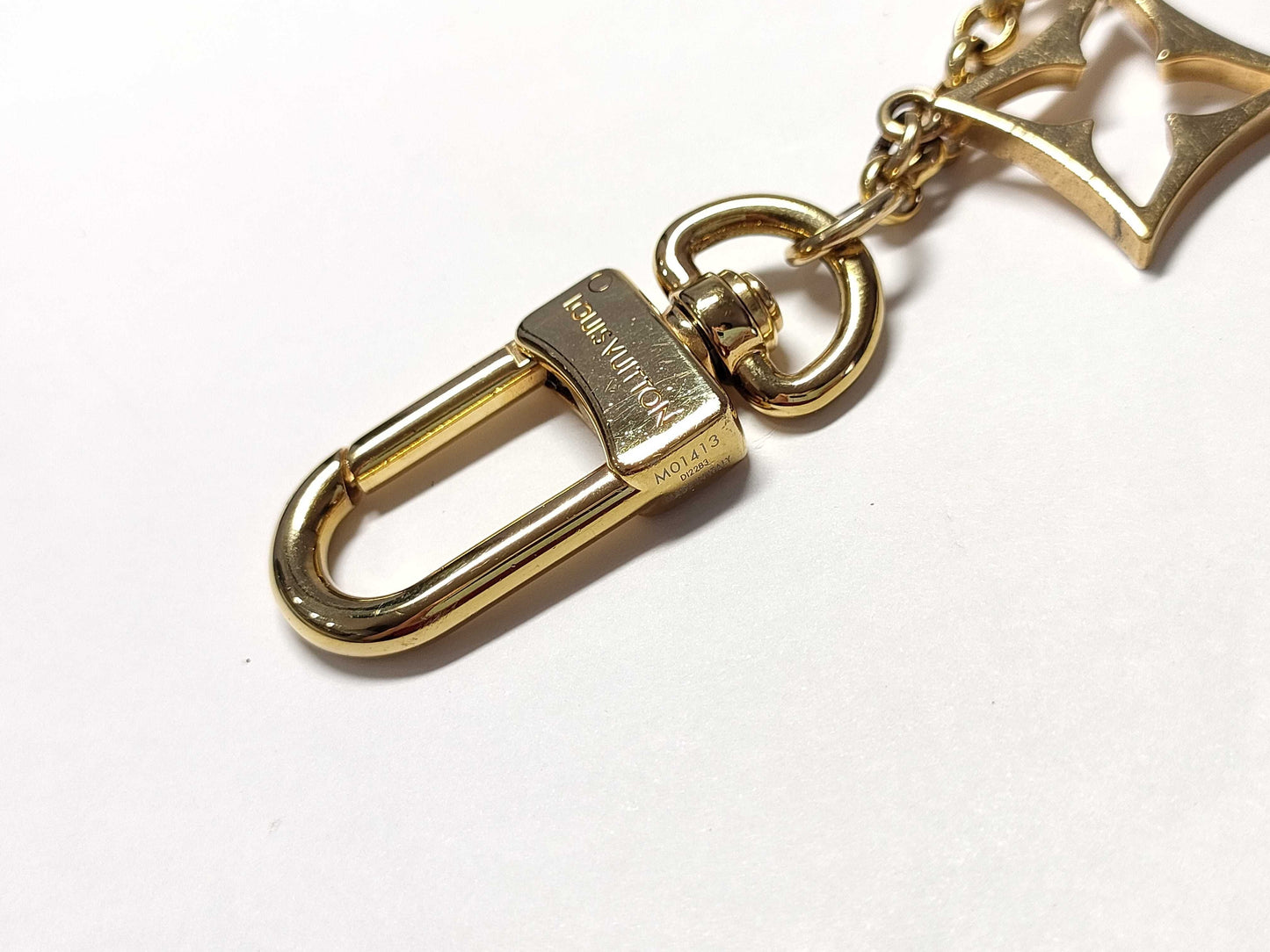 LOUIS VUITTON Monogram Bag Charm Chain Fleur de Monogram M01413 Charm
