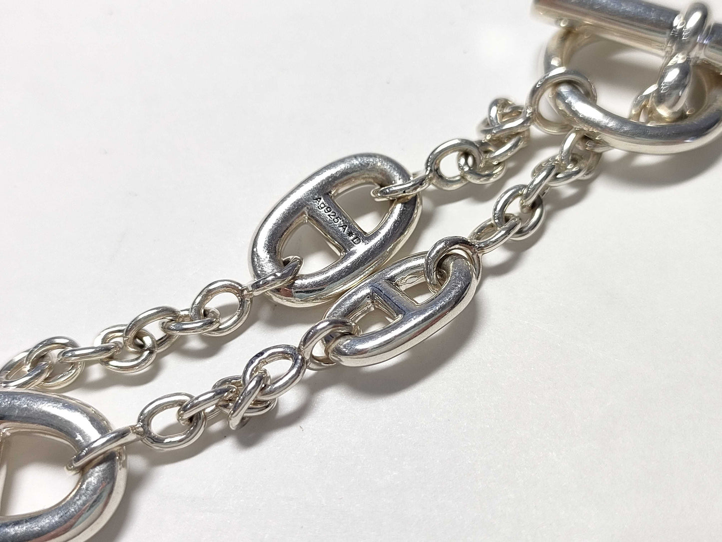 HERMES Chaine d'Ancre Farandole Bracelet SV925 Bracelet/Bangle