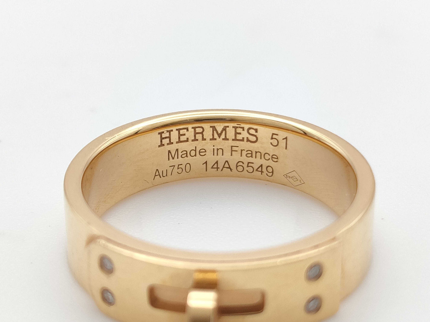 HERMES Kelly #51 4PD Au750 5.6g Ring
