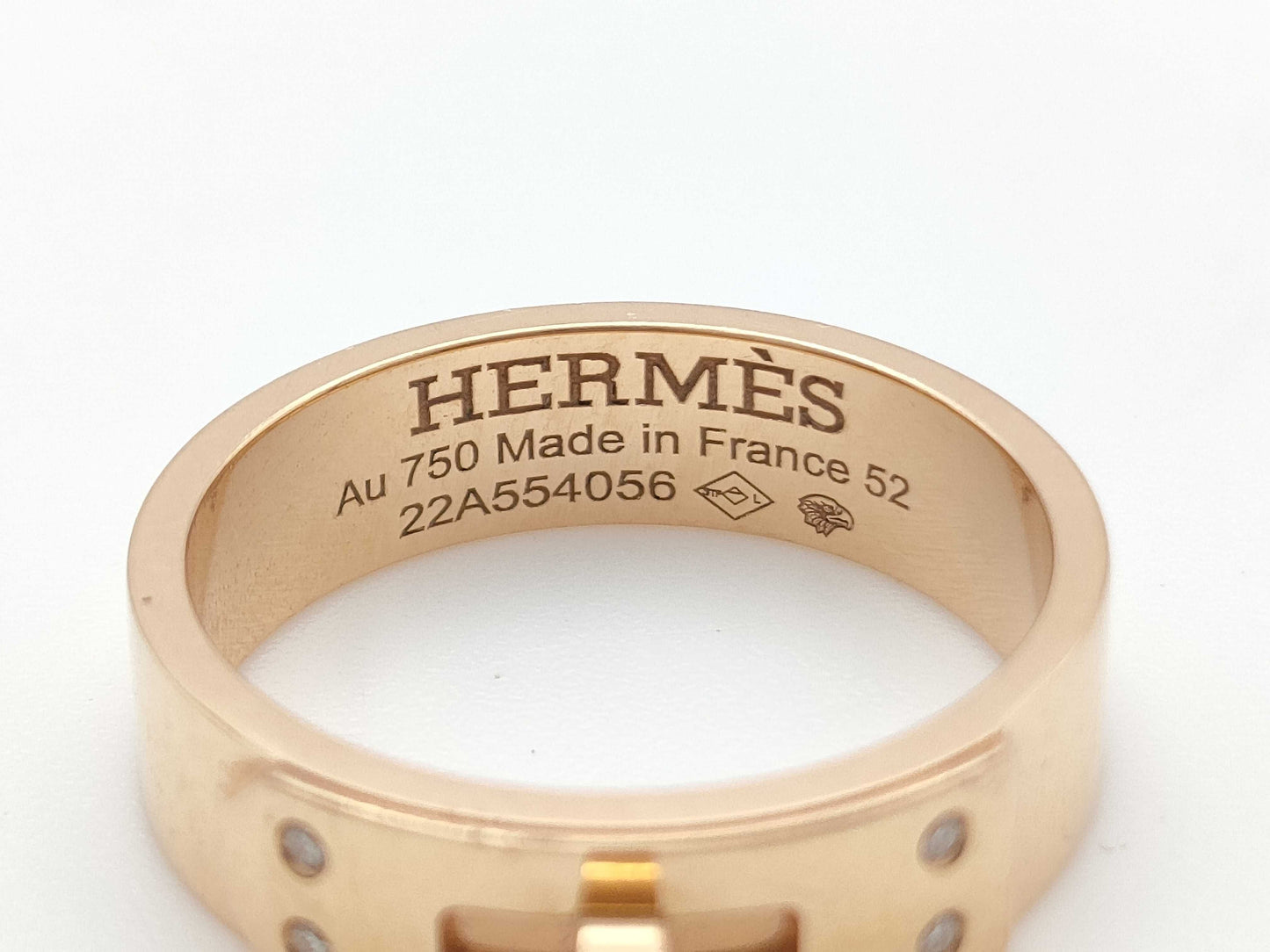 HERMES Kelly #52 4PD PG Au750 5.7g Ring