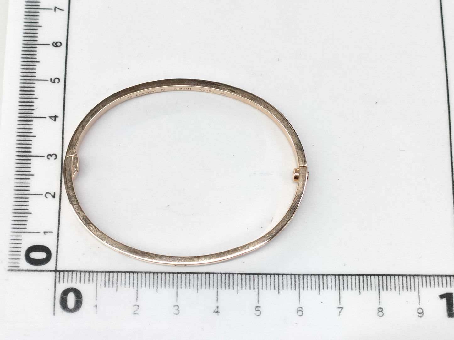 Cartier Love Bracelet SM #16 PG Au750 17.6g Bracelet/Bangle