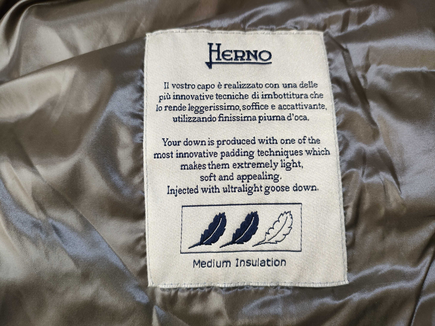 HERNO New with tags ICONICO Brown Jacket P10046DIC
