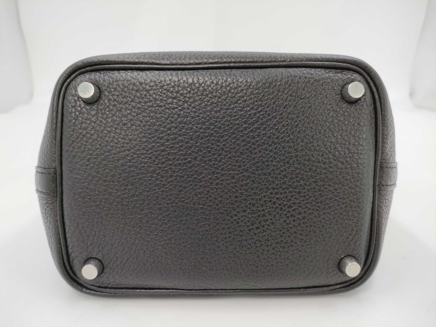 HERMES Picotin Lock PM Black with Silver Hardware, H Handbag