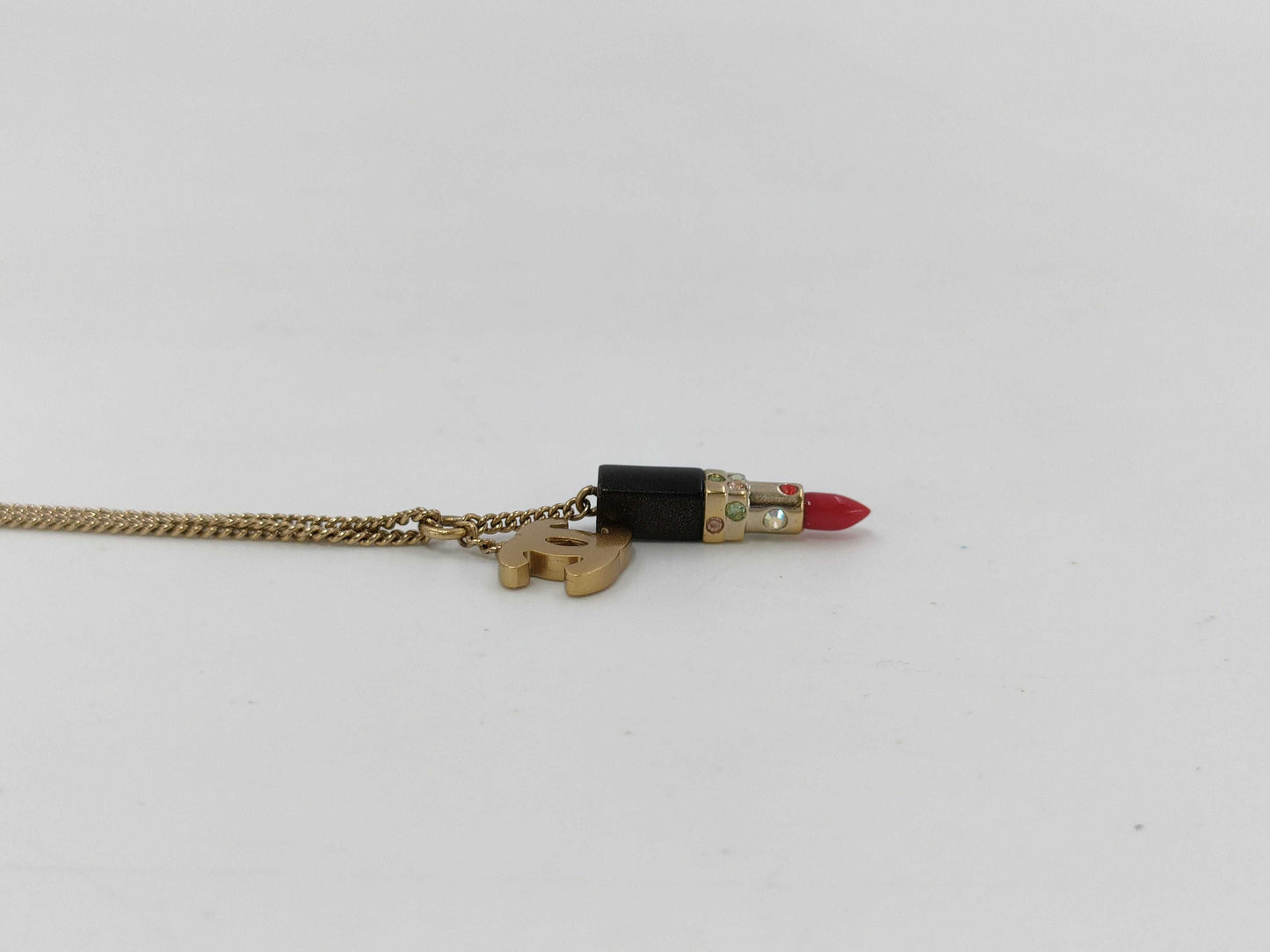 CHANEL 04A Coco Mark Lipstick Necklace