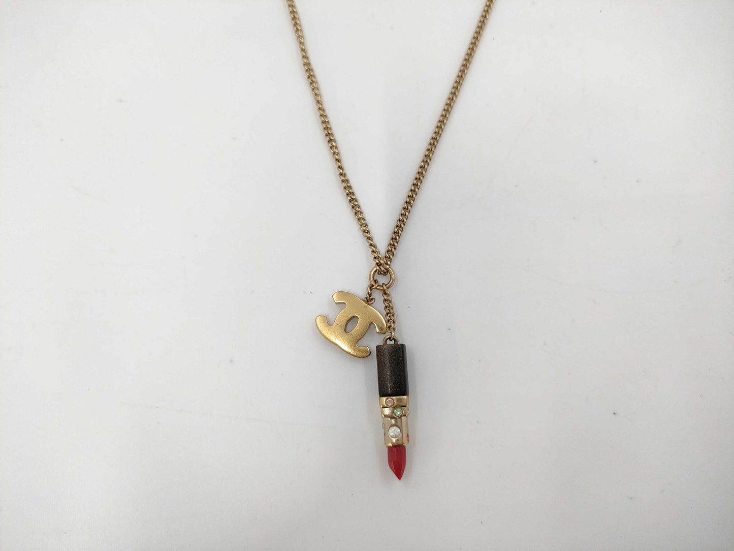 CHANEL 04A Coco Mark Lipstick Necklace