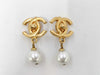CHANEL 96A Turnlock Pearl Earrings