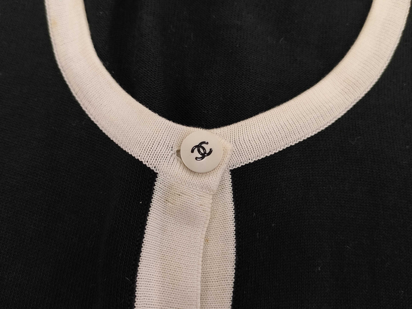 CHANEL Chanel Cardigan Two-tone Size 40 Tops