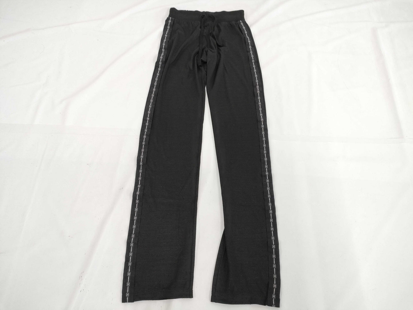 CHANEL Chanel Pants with Side Tape Logo