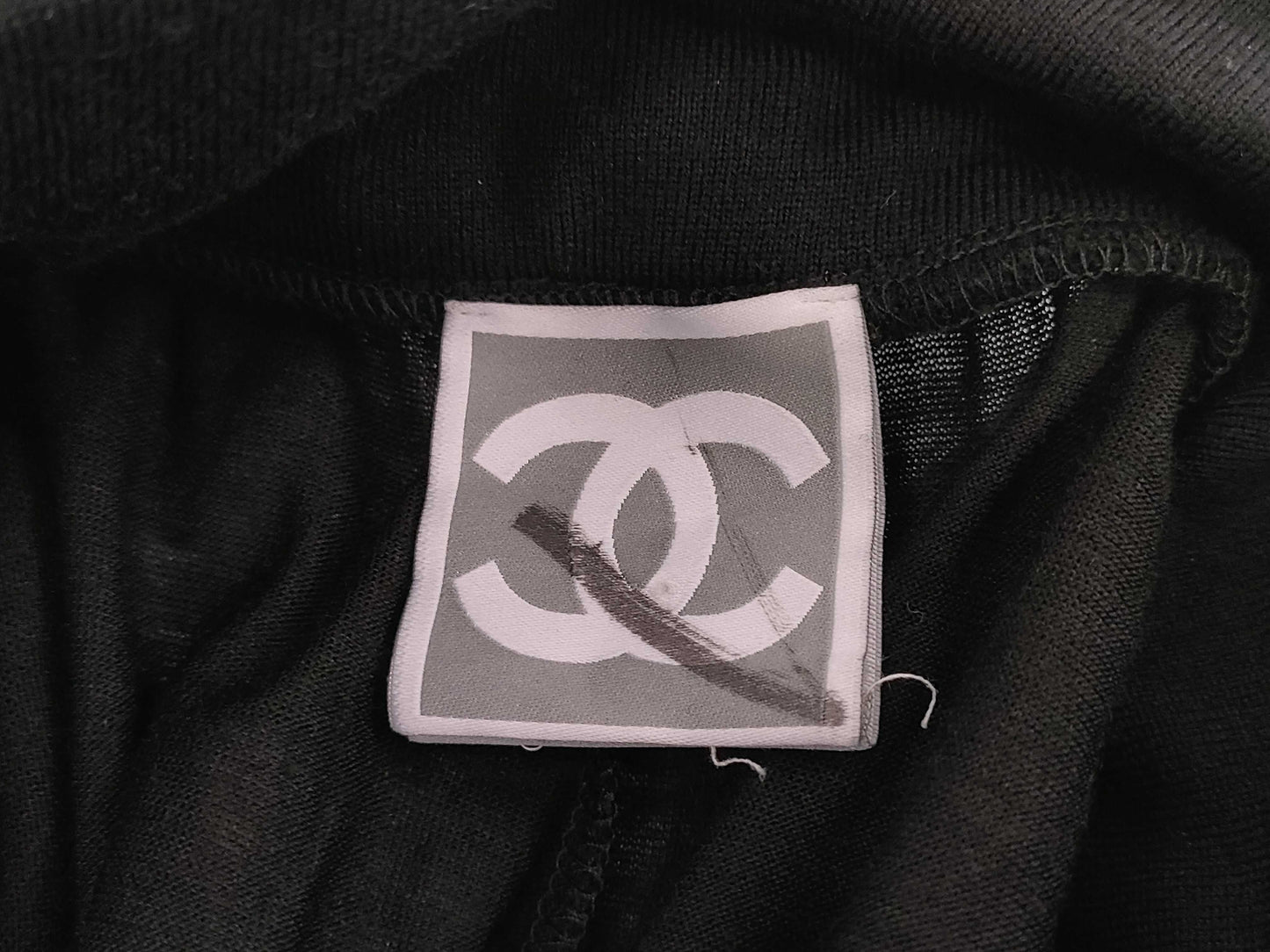 CHANEL Chanel Pants with Side Tape Logo