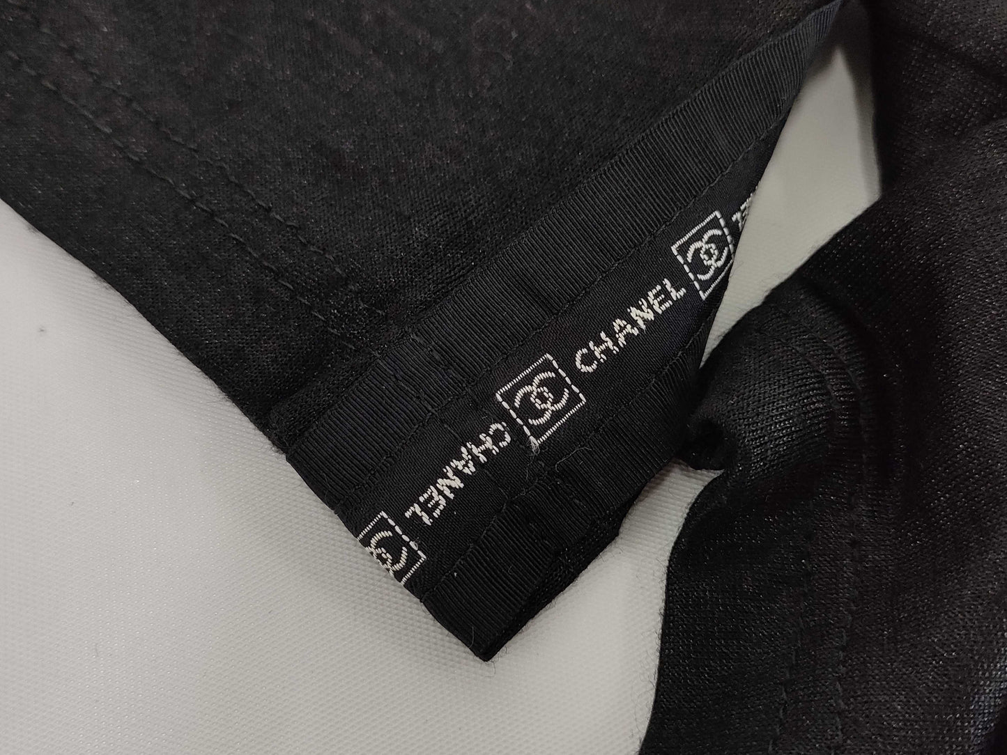 CHANEL Chanel Pants with Side Tape Logo