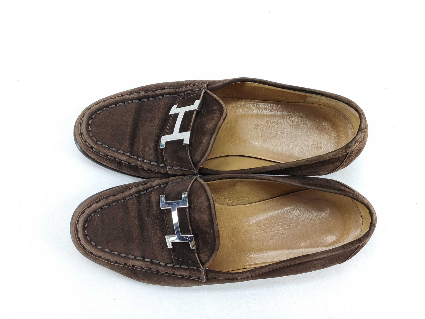 HERMES Hermes Loafers Suede Loafers