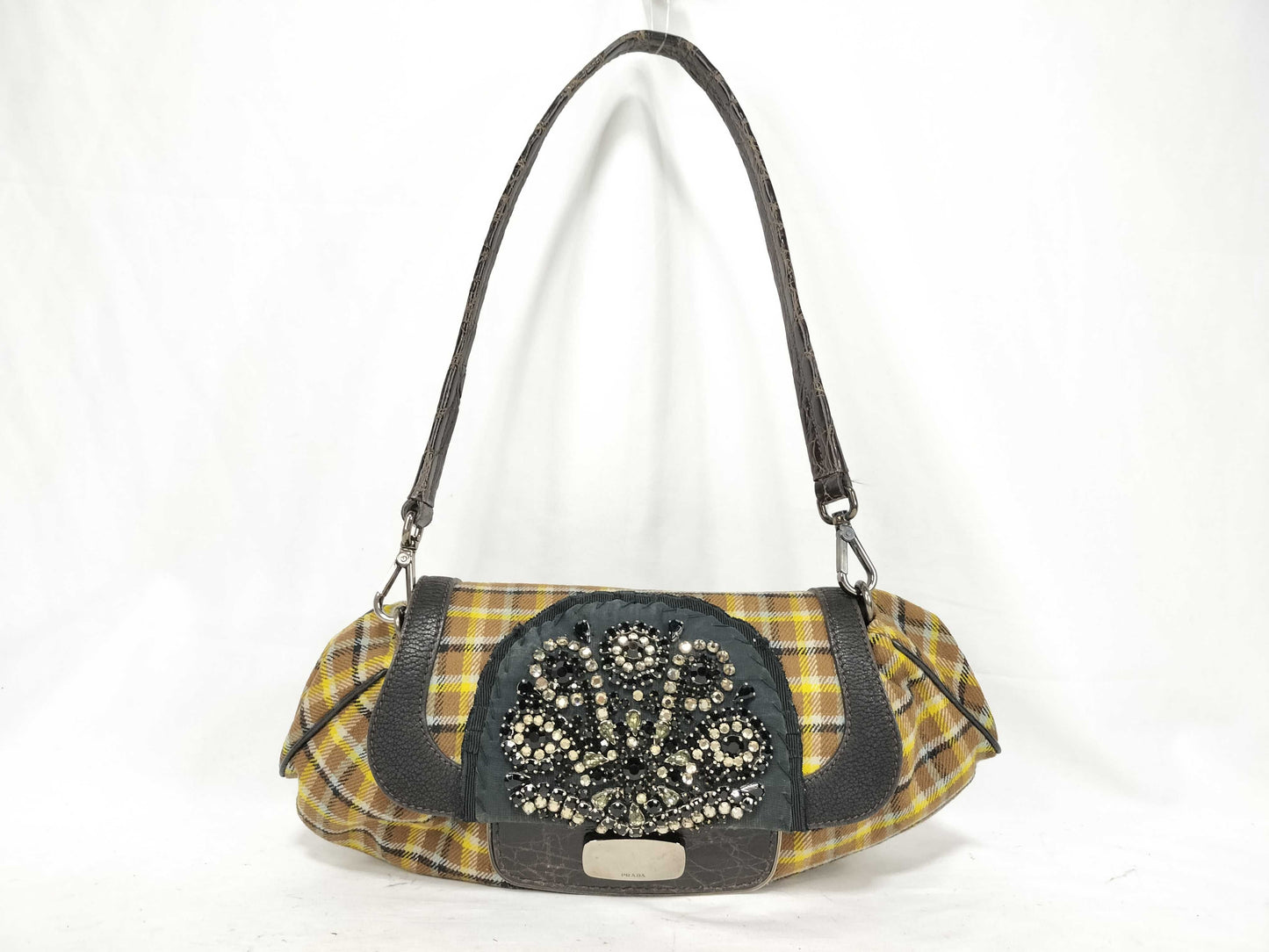 PRADA Prada Handbag One Shoulder Beaded Shoulder Bag