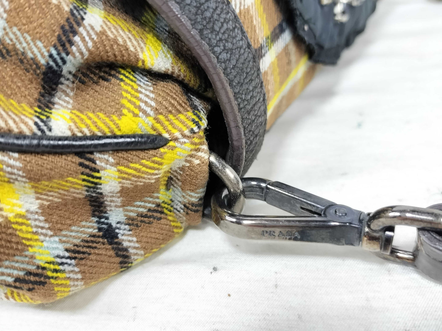PRADA Prada Handbag One Shoulder Beaded Shoulder Bag