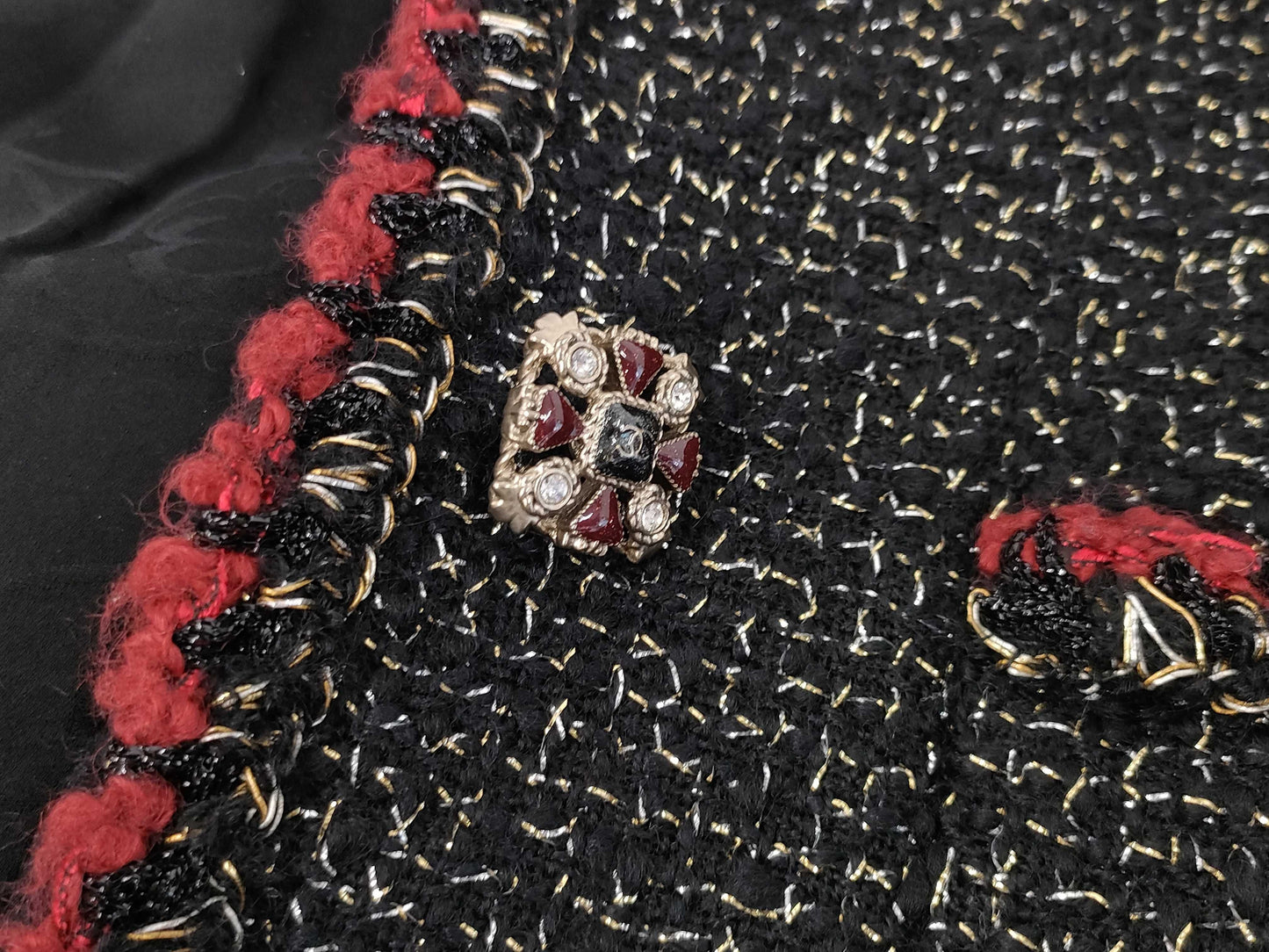 CHANEL Tweed Jacket Gripoa 38 Jacket