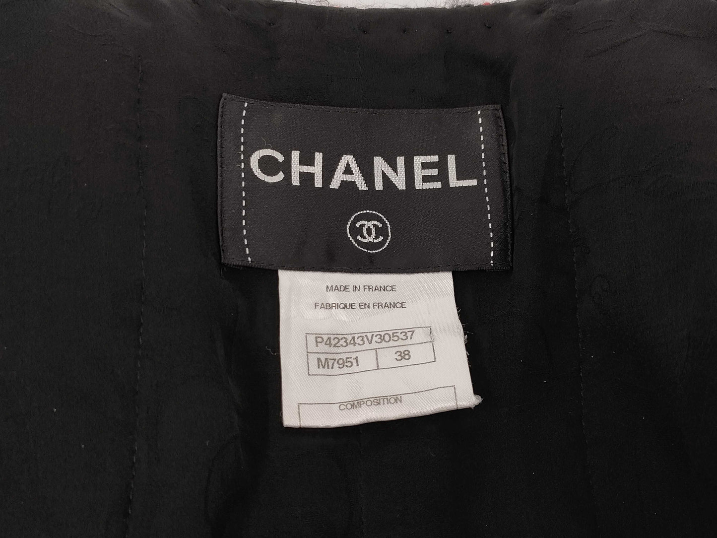 CHANEL Tweed Jacket Gripoa 38 Jacket