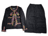 CHANEL 80s Vintage Tweed Set with Scarf and Gold Buttons, Size 36, Other Apparel