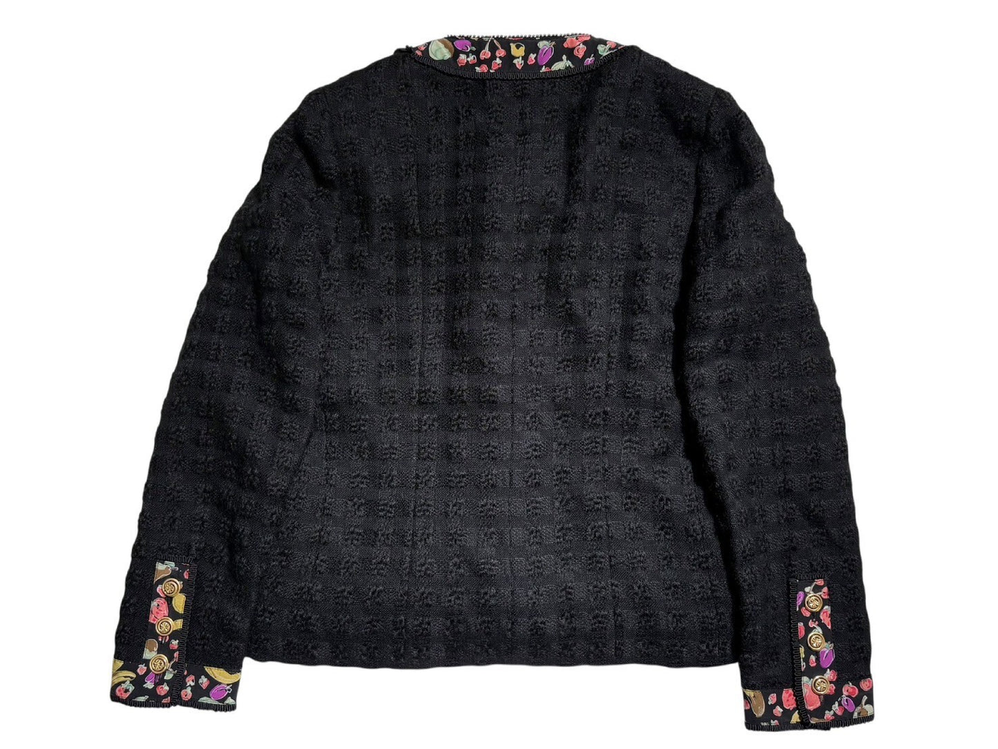CHANEL 80s Vintage Tweed Set with Scarf and Gold Buttons, Size 36, Other Apparel