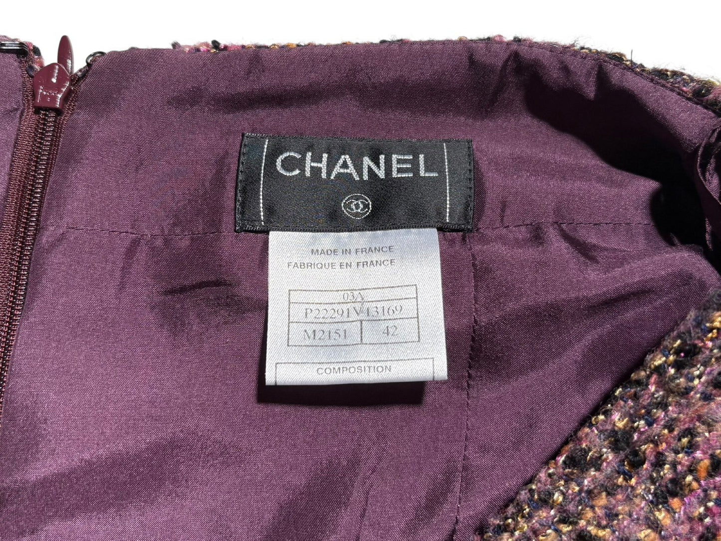 CHANEL Tweed Set 03A Size 42 Other Apparel